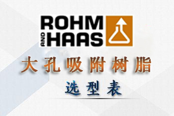 杜邦|陶氏-羅門哈斯大孔吸附樹脂型號性能表